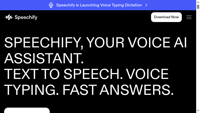Speechify: Your AI Voice Assistant for Effortless Reading & Writing