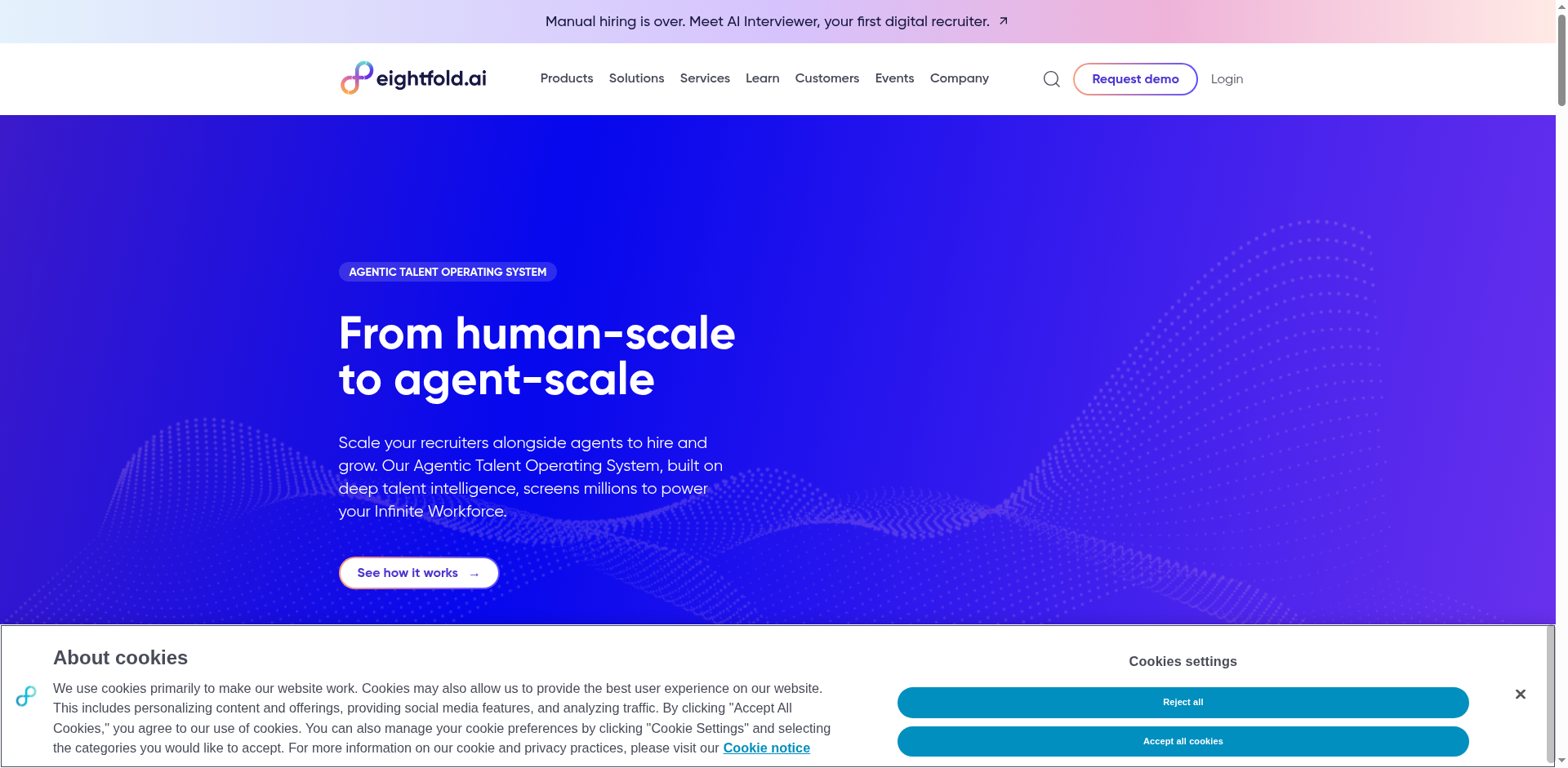 Eightfold AI Website Screenshot